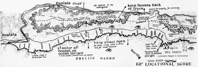 Halprin's Map of Sea Ranch